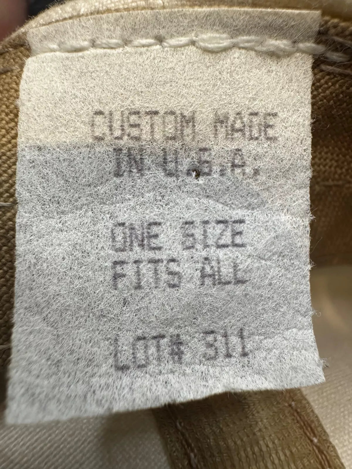 Vintage Filson Cloth Custom Strapback Cap Spanish Peaks Bozeman Montana USA