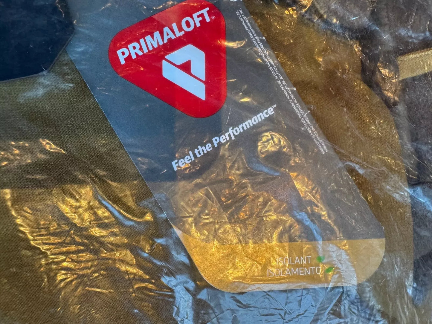 NWT in plastic Filson TIN CLOTH PRIMALOFT® JACKET DARK TAN XL NWT