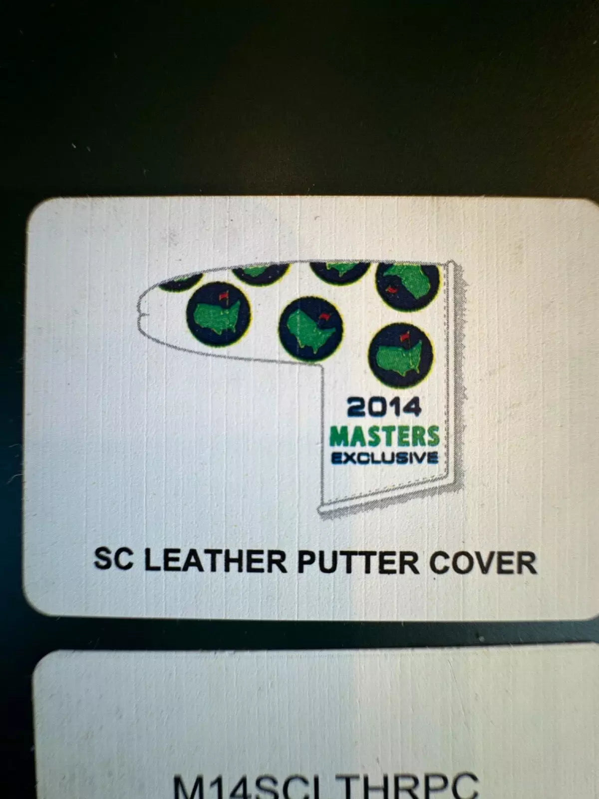 New in Box Scotty Cameron Leather Head cover 2014 Masters Exclusive unused Rare