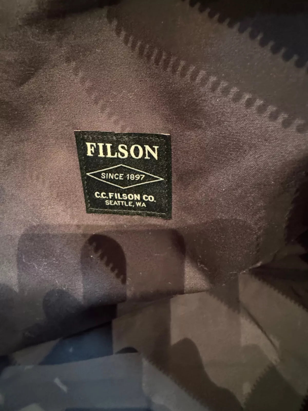 Filson 48-Hour Tin Cloth Briefcase | Made in USA | Very Rare | Navy | 70328