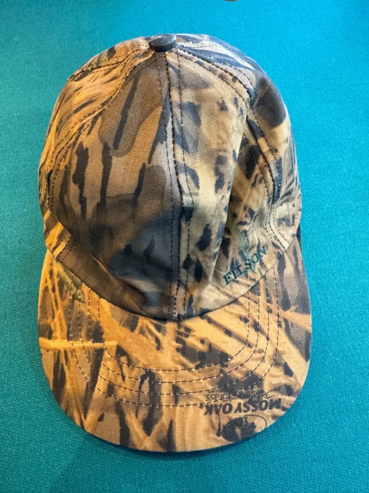Filson Tin Cloth Insulated Cap Cotton Canvas & Wool Hat M Mossy Oak Shadow Grass 20078586