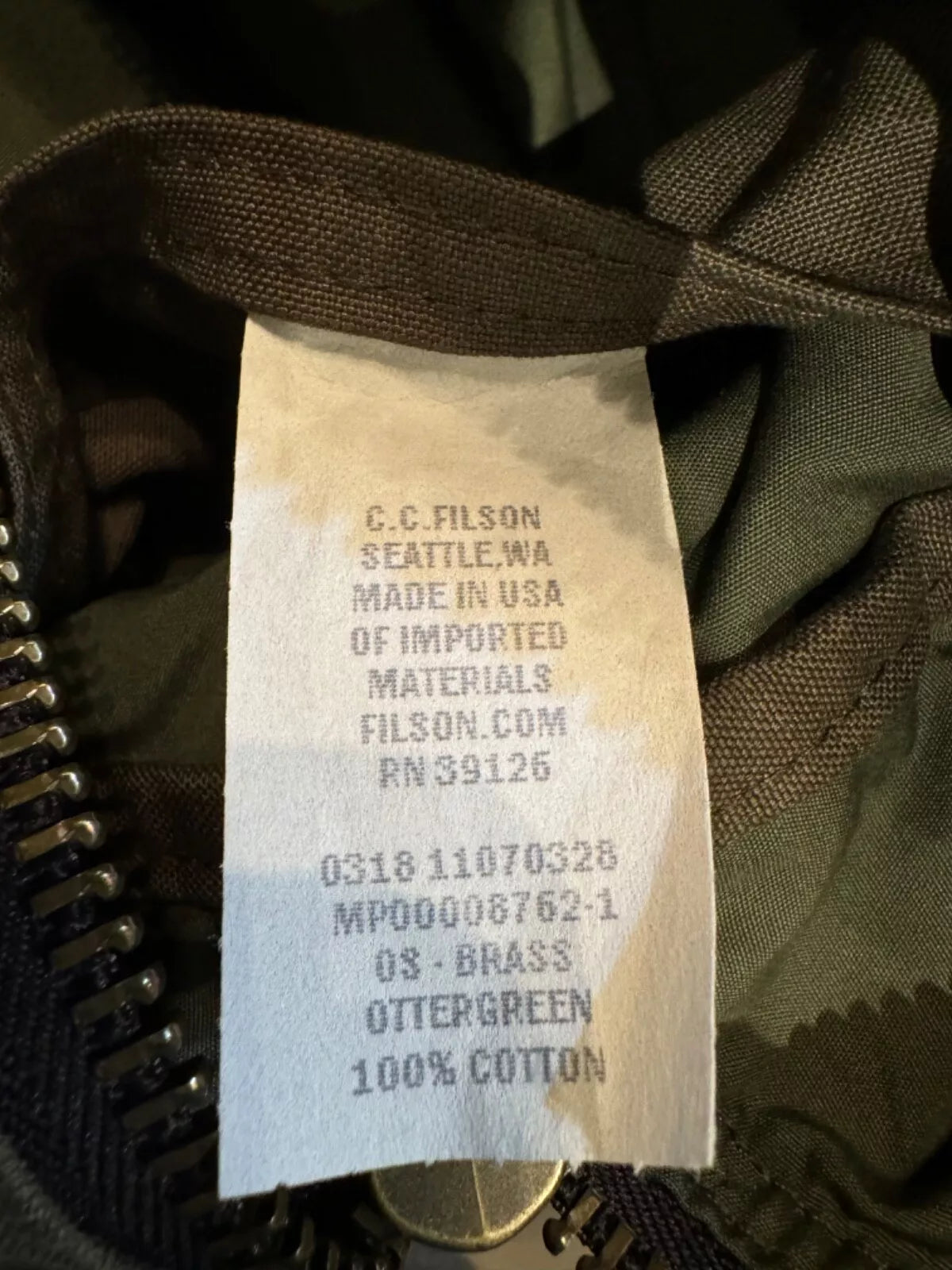 Filson 48-Hour Tin Cloth Briefcase | Made USA | Very Rare | Otter Green | 70328