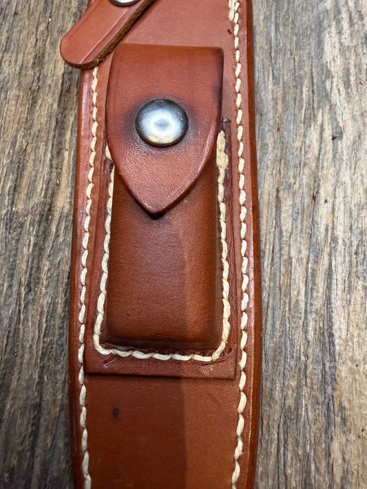 Vintage Randall Leather Knife Sheath Model 2-7 Pre 90’s Johnson era tuff find