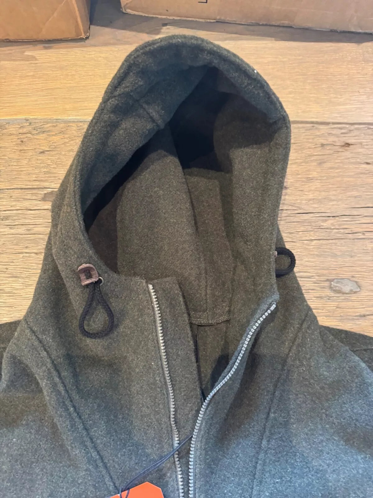 Rare Filson Mackinaw Wool Anorak XL 20263386 MADE IN USA Forest Green Hoodie