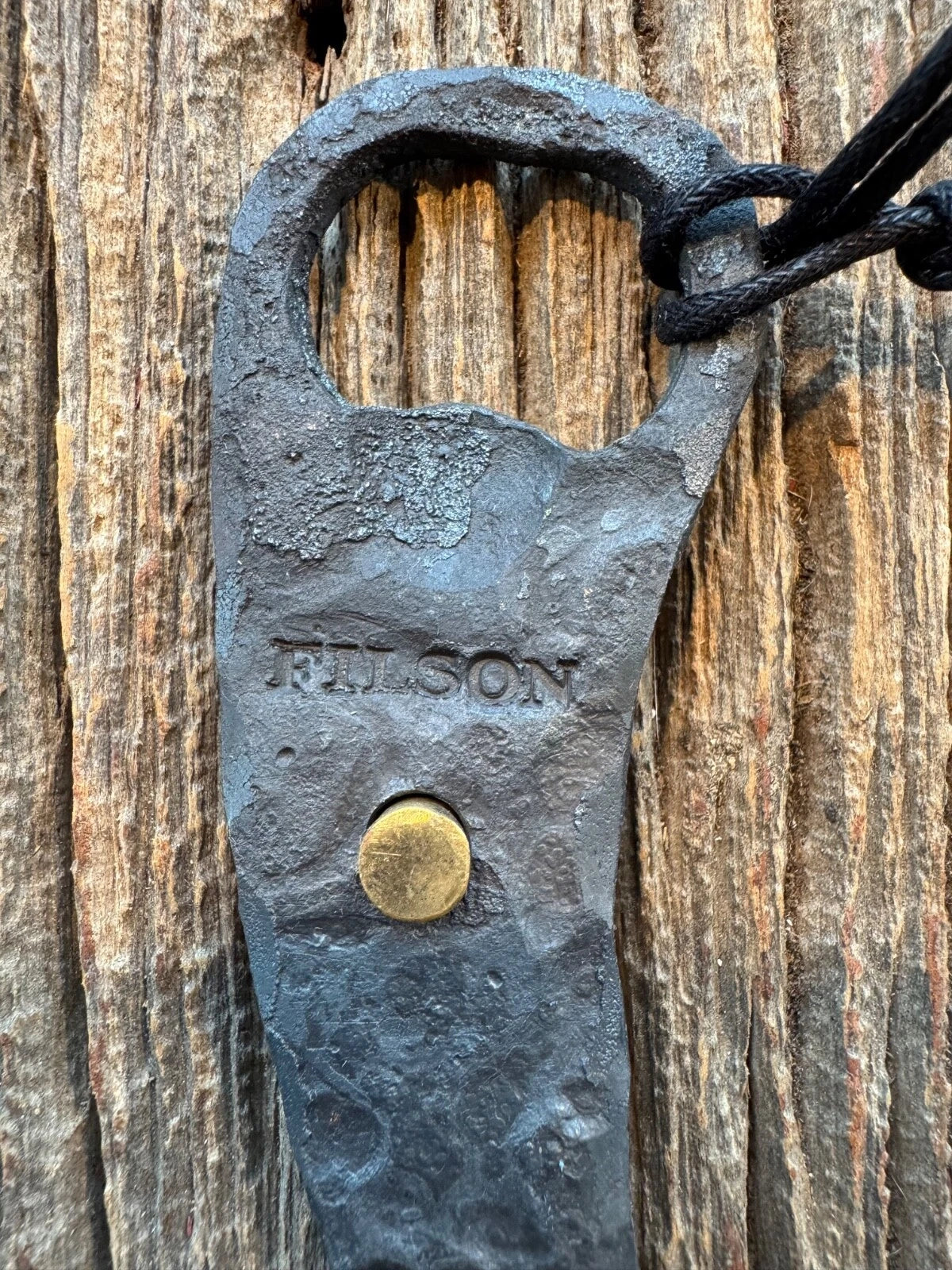 NWT Filson Hand Forged Iron Bottle Opener Made in Texas New and Unused