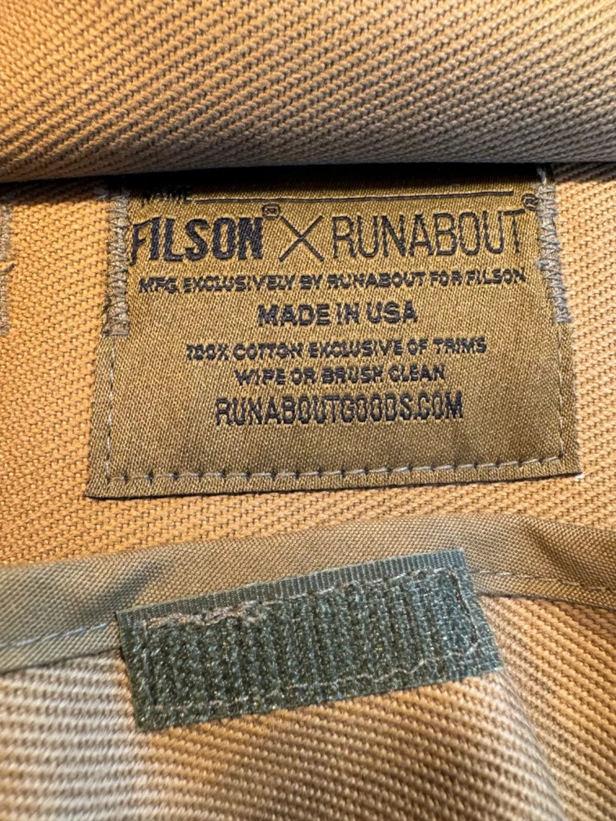 FILSON X RUNABOUT GOODS UTILITY POUCH TAN ONE SIZE NWT SOLD OUT 20233928
