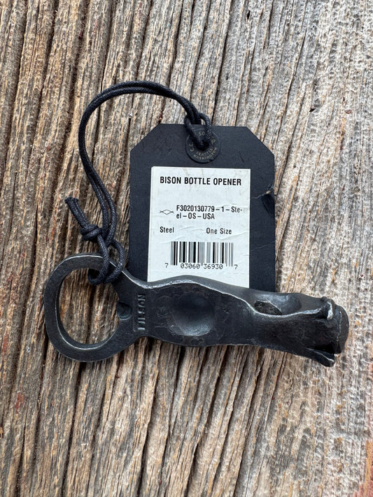 Filson Steel Buffalo Bottle Opener Sold out at Filson.