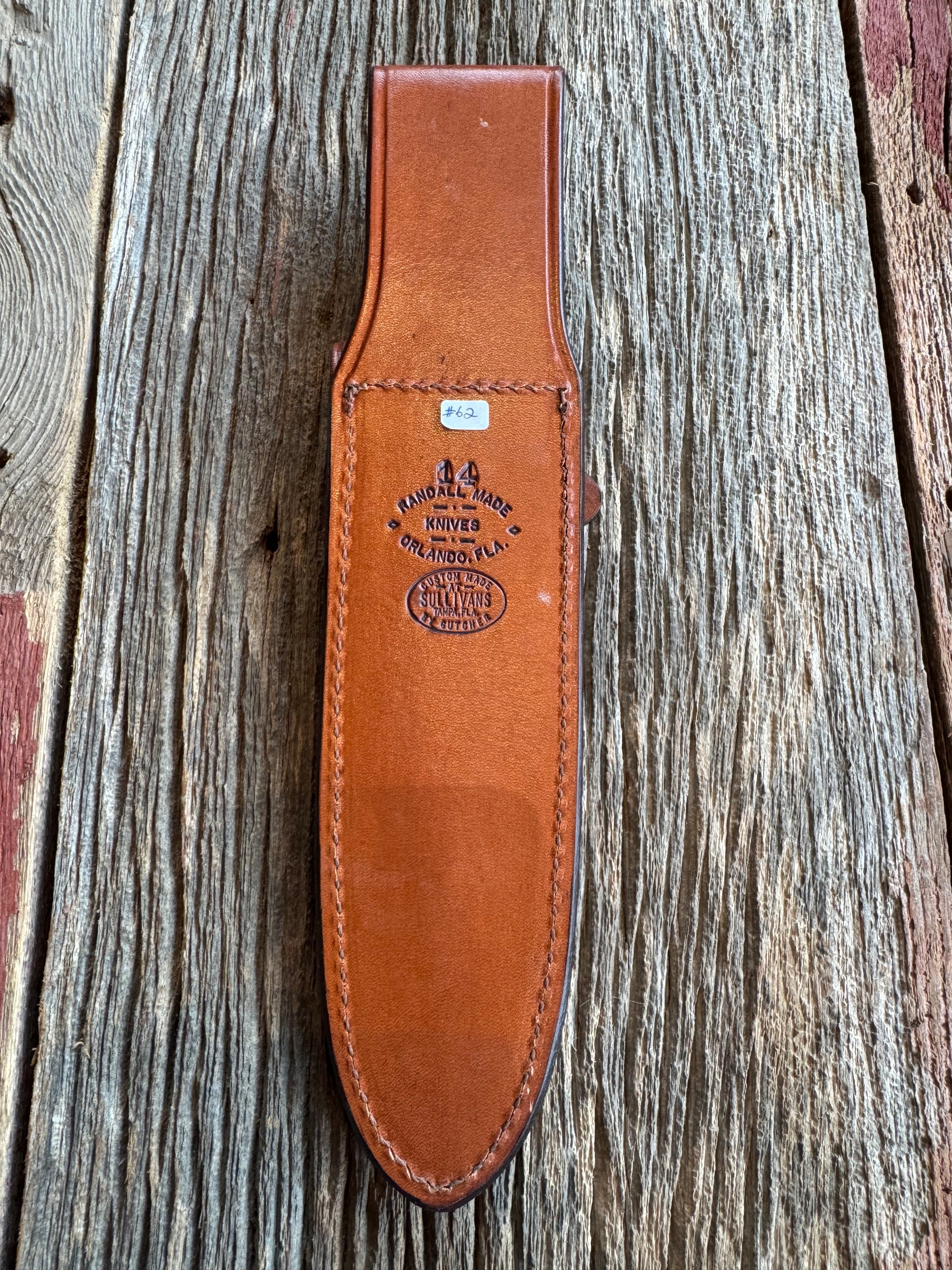 Rare Randall Model 14 Exotic Leather Sheath with a Stingray insert from Sullivans by Gutcher.