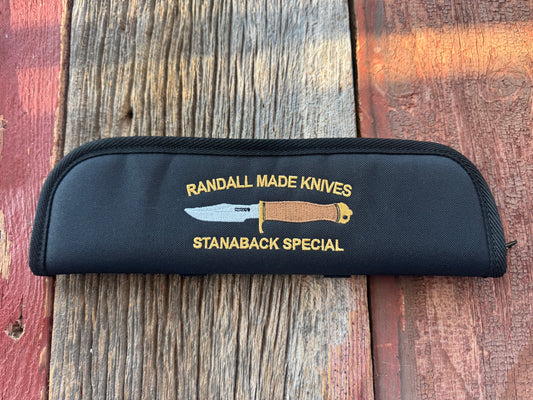 New Robbins Custom Knife case Randall Stanaback Special Silk threading 13 inch velvet interior usable case