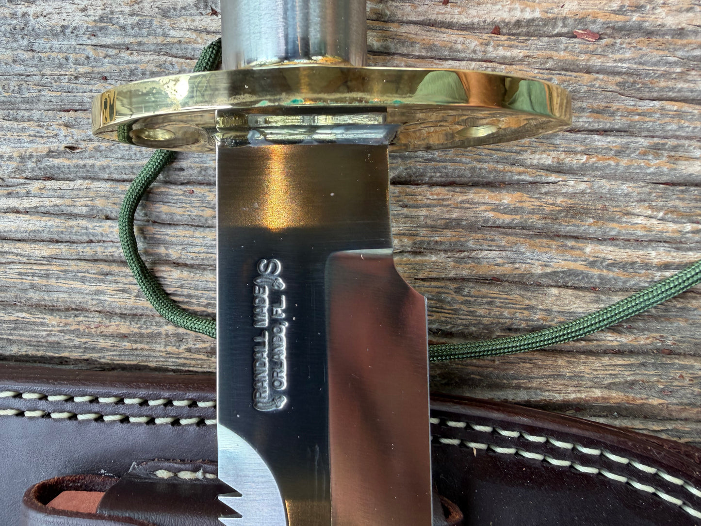Randall Knife Model 18-7.5 Survival Knife, Stainless Steel, Compass, Lanyard,