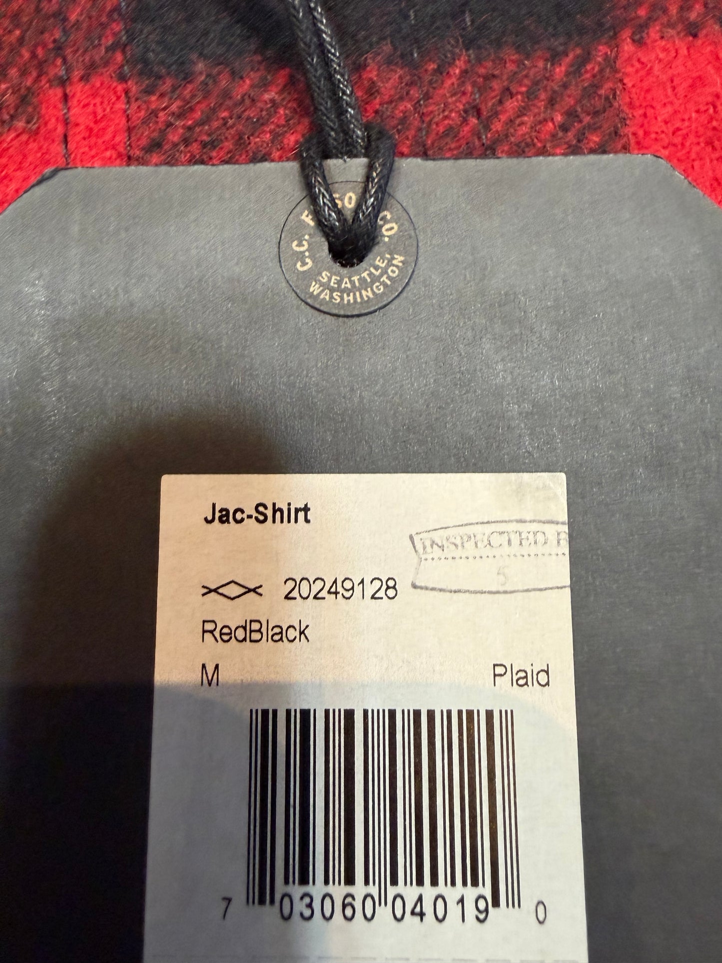 Filson Mackinaw Wool Jac Shirt Red Black - Mens M - New - Made In USA - Limited