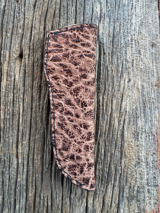 Randall Model 26 Sheath in Exotic Textured Elephant Throat style from Treeman.