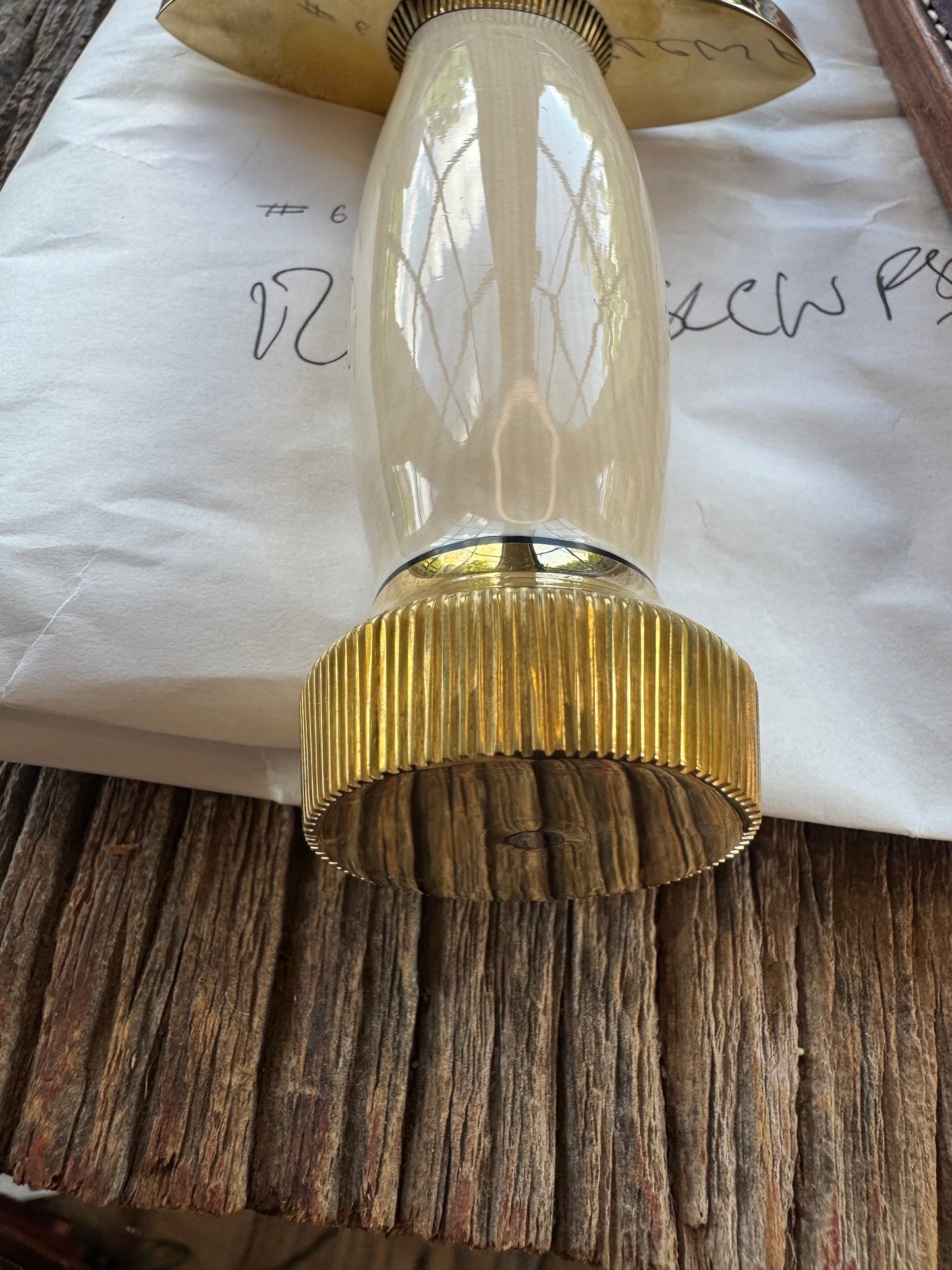 New in Paper Model 12-11 Confederate. Beautiful Dave Warthers Resin with a Brass Lugged hilt and Scalloped brass collar and scalloped coolie butt cap.