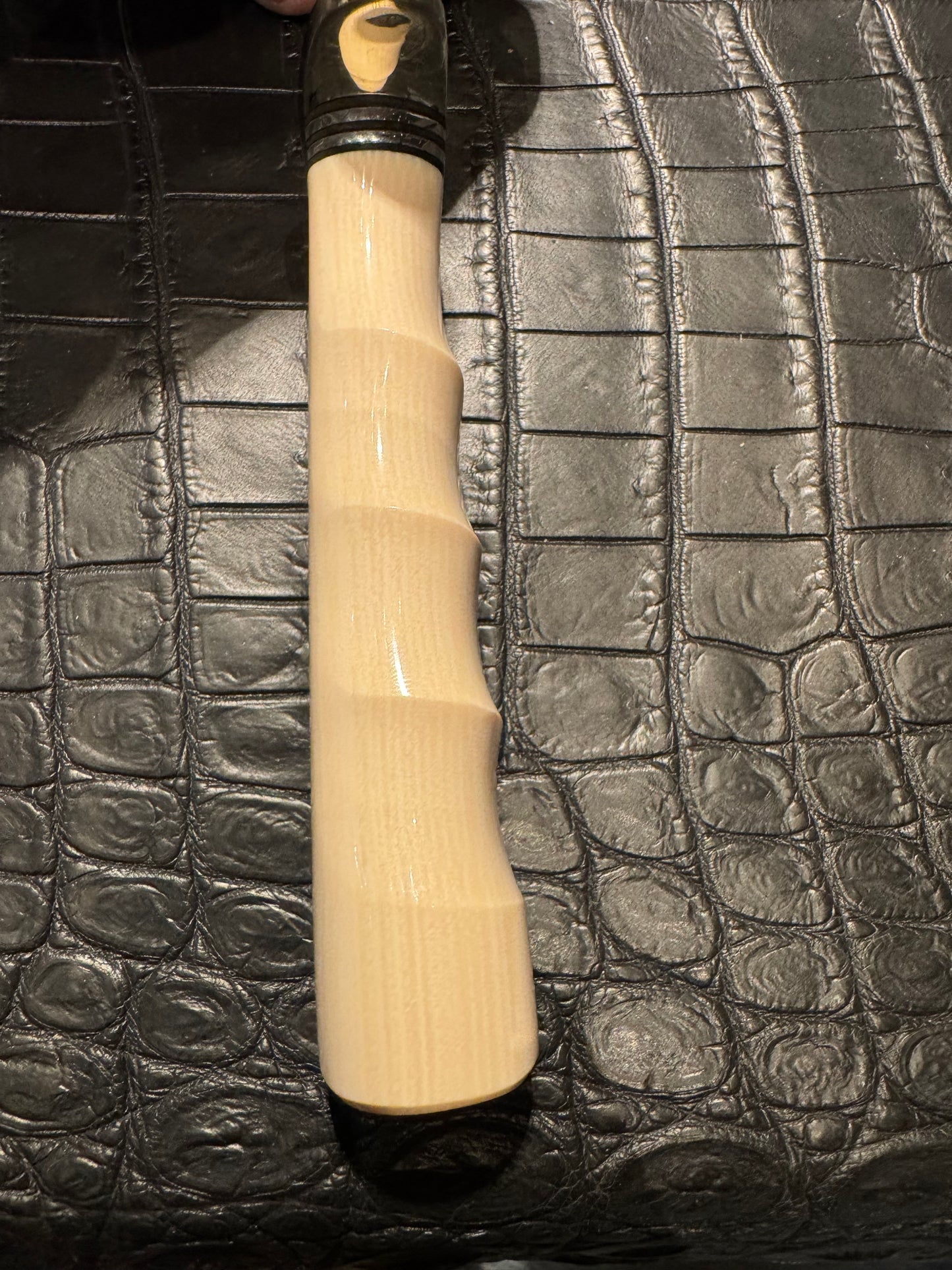 New Randall Combat Companion Knife Sawtooth Resin Ivory Finger Groove Handle