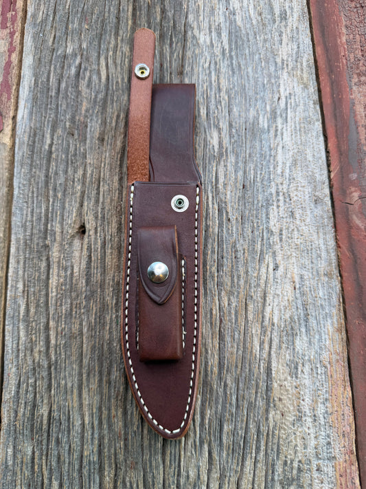 New Randall Sullivans by Gutcher Leather Knife Sheath Model 1-6 with Stone