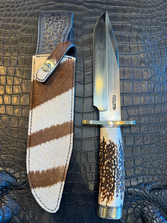 Randall Model 12-9/14 Grind Sheath in Exotic Zebra by Treeman. (Sheath only)