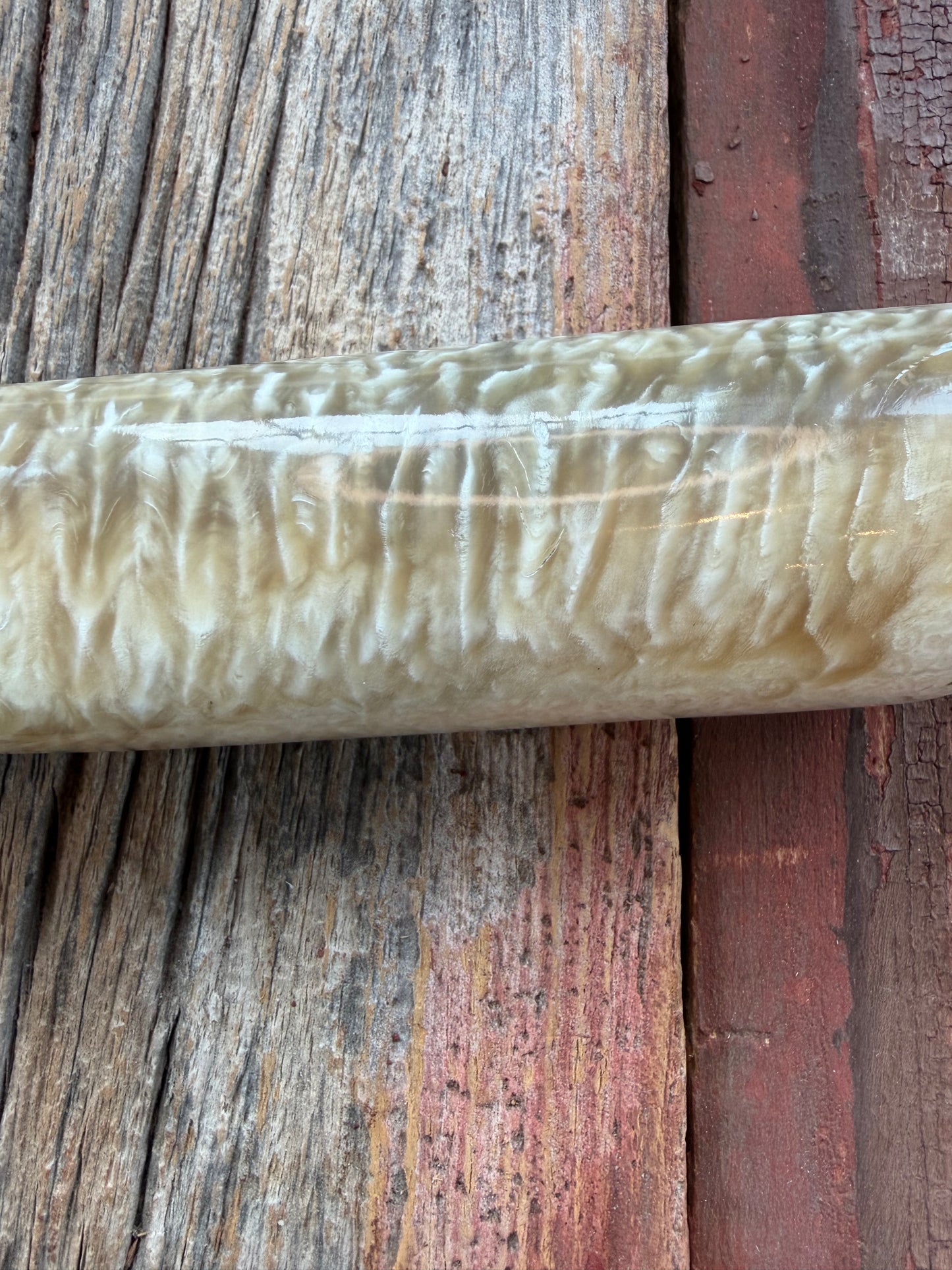 New in Butchers paper Randall Model 12-9/14 Grind with a Huge piece of Musk Ox. Nickel Silver Hilt and raw natural end.