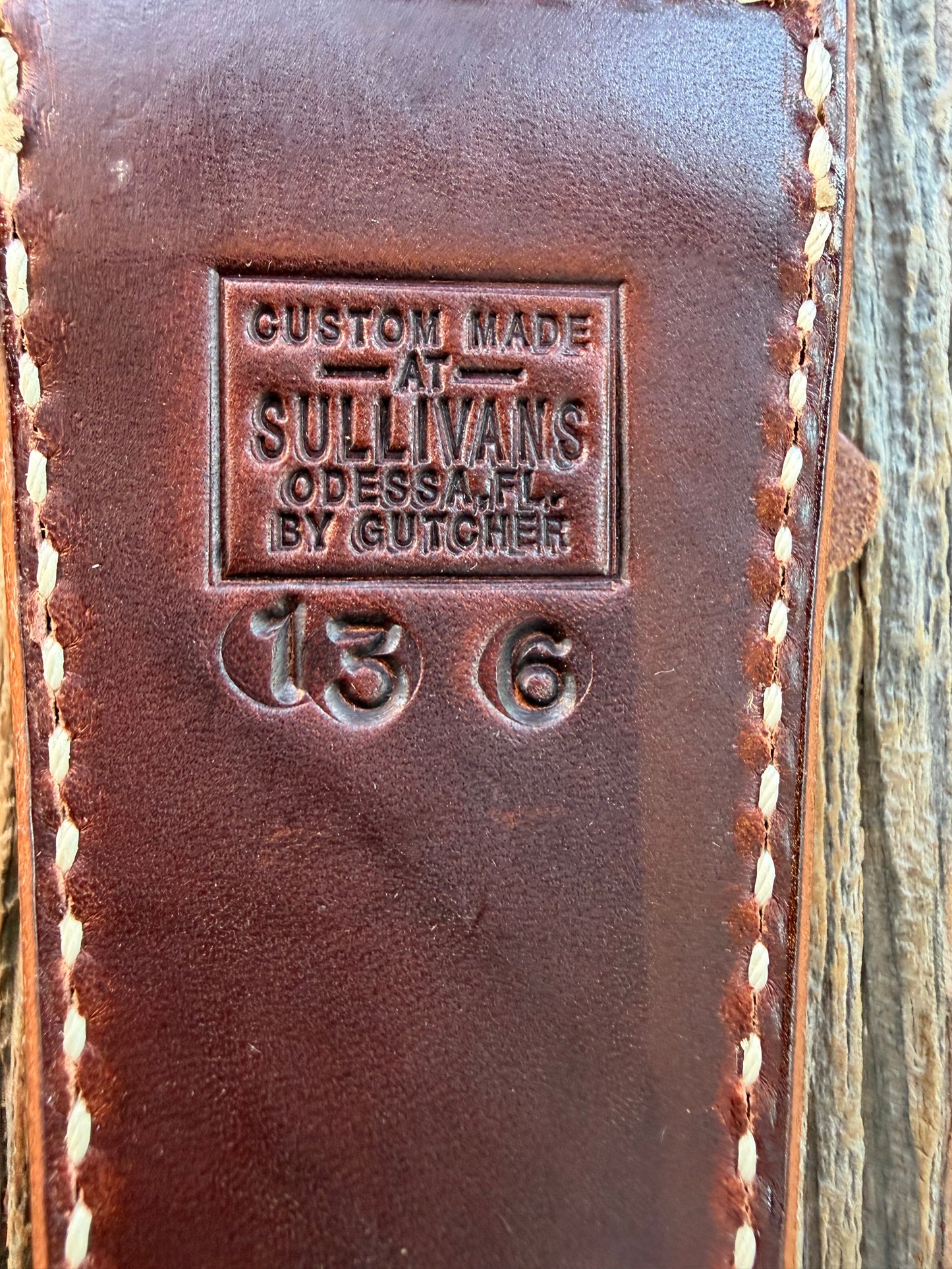 New Randall Sullivans by Gutcher Leather Knife Sheath Model 13-6.