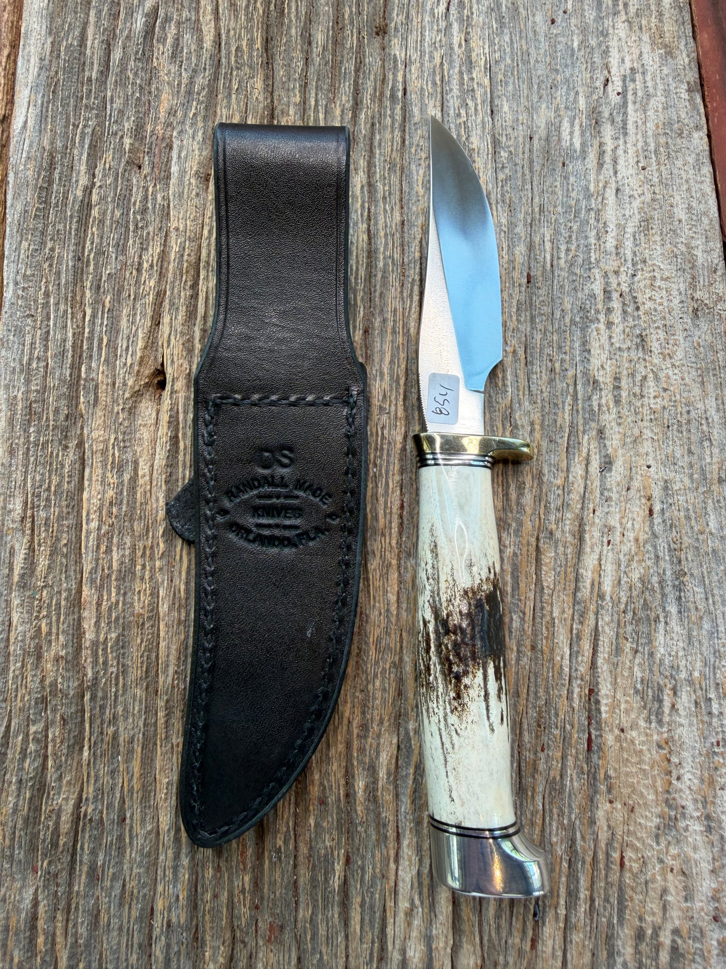 New Randall Made Knife Model Denmark Special Stainless Nickel Hilt, Aluminum crows beak butt cap.
