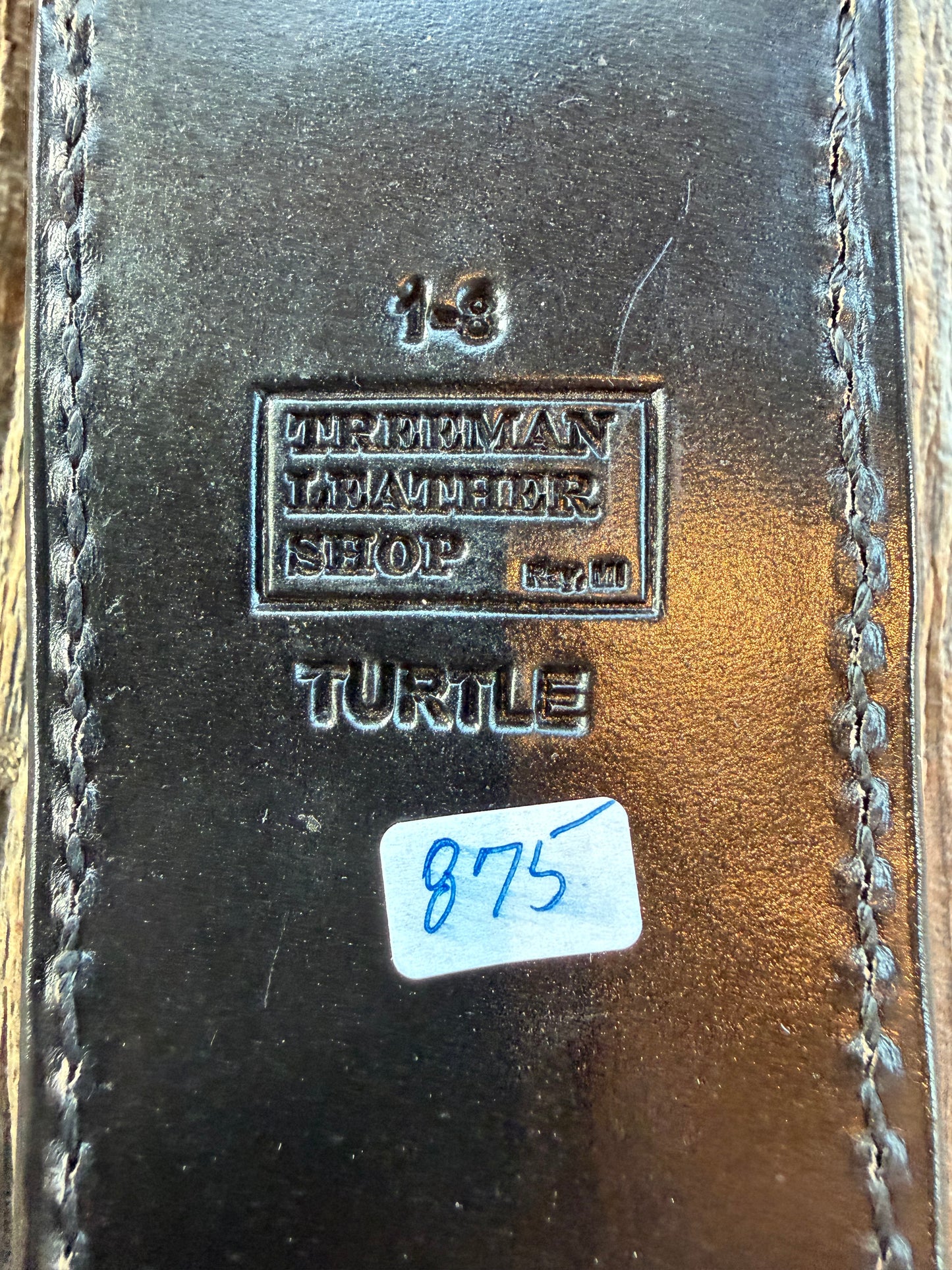 Randall Model 1-8 in Exotic Black Snapping Turtle Horned/Dragon Tail Sheath from Treeman. New version with a Black Canteen Snap. My only one.
