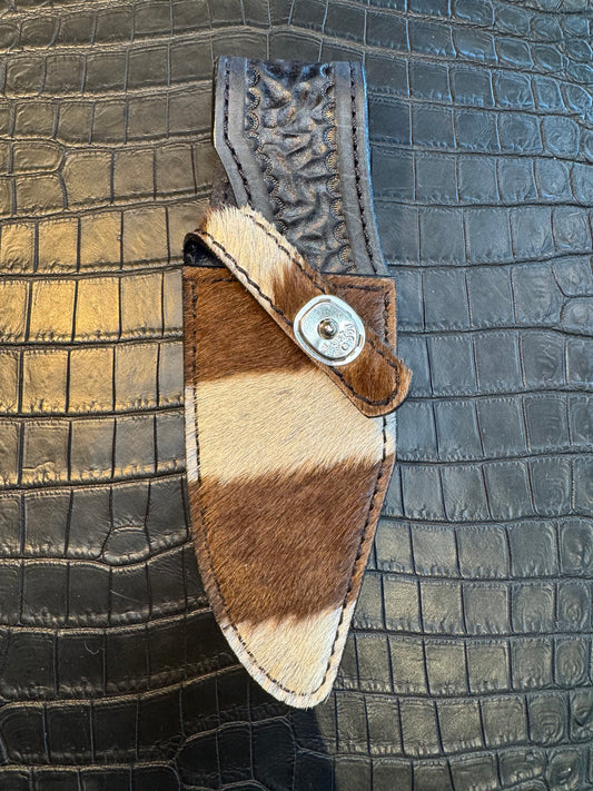 Randall Model 19-5 Exotic Zebra Skin Sheath from Treeman.