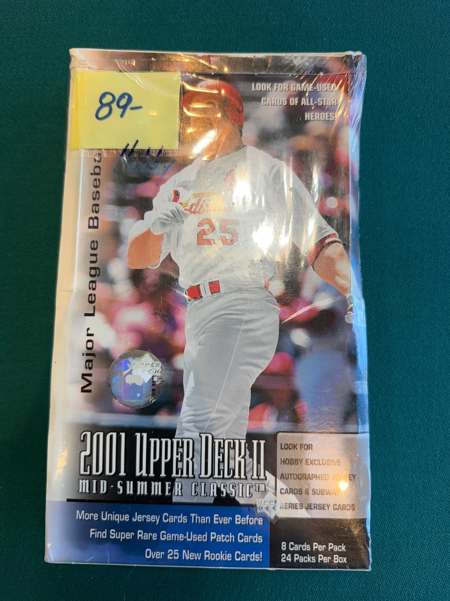 2001 Upper Deck Series 2 Mid-Summer Classic Pujols and Ichiro RC Hobby Box. 24 packs 8 cards per pack.