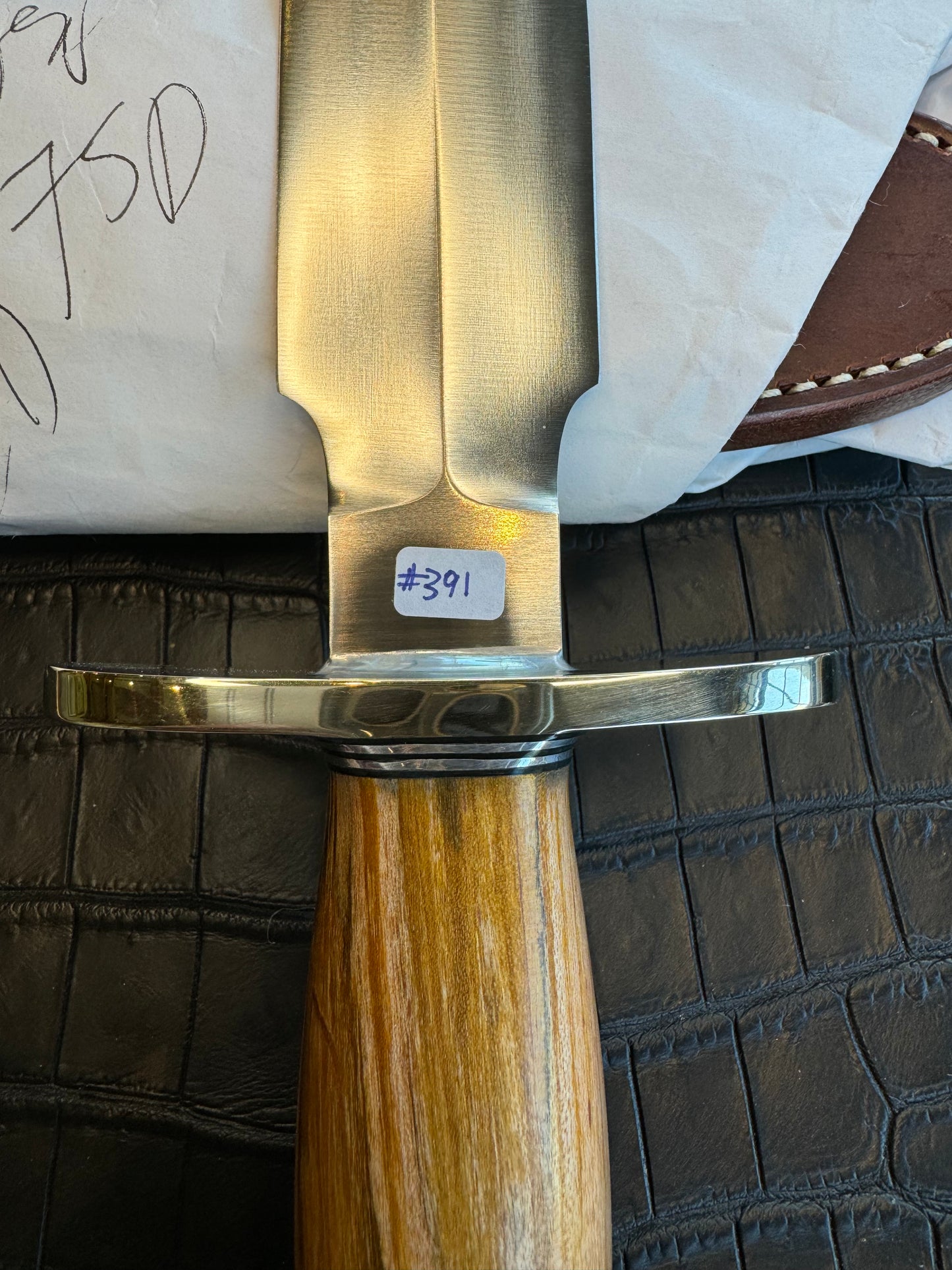 New in Paper Randall Knife Clinton Special TC Nickel Hilt Stainless Steel Cedar Wood Handle.