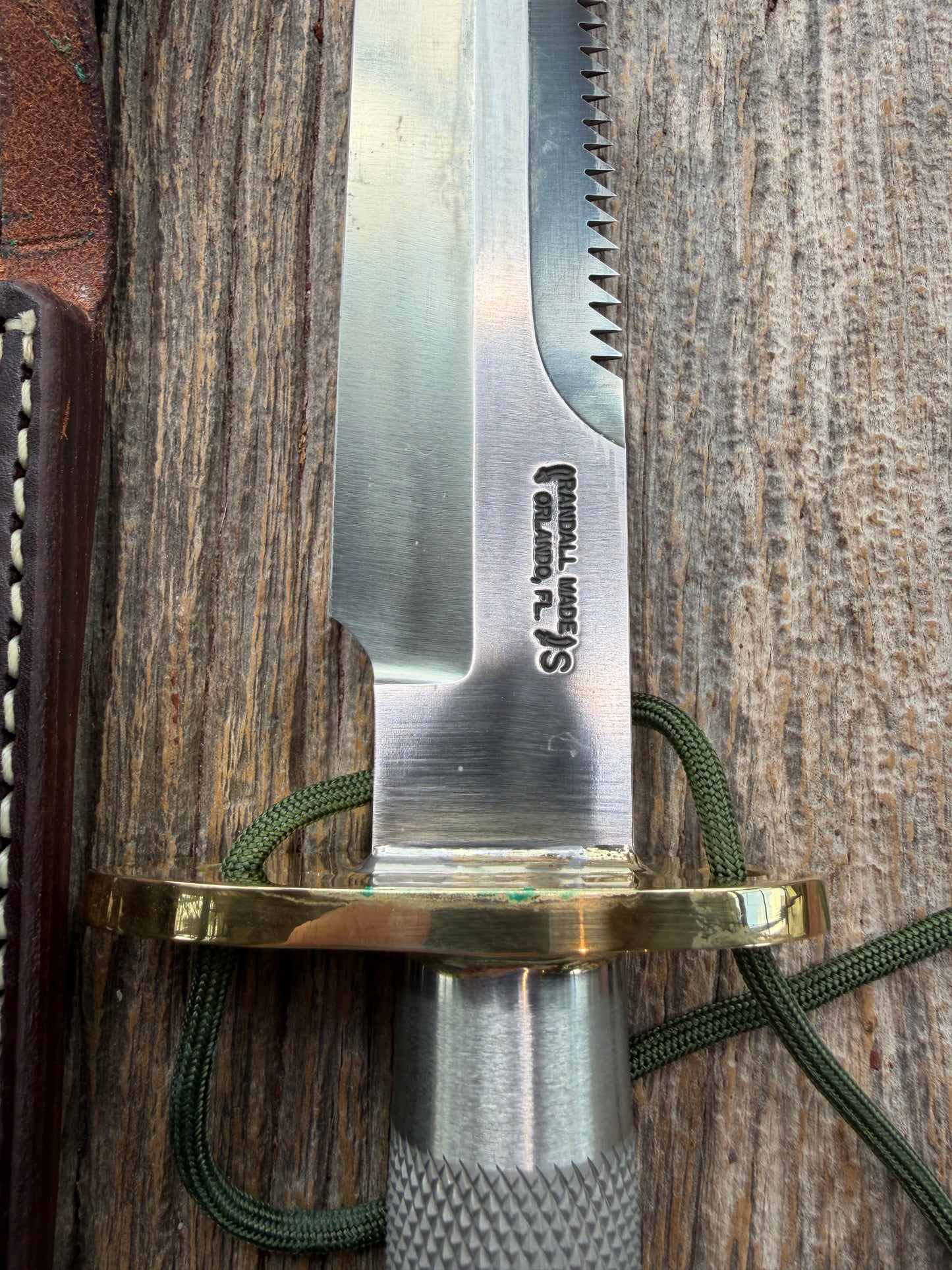 Randall Knife Model 18-7.5 Survival Knife, Stainless Steel, Compass, Lanyard,