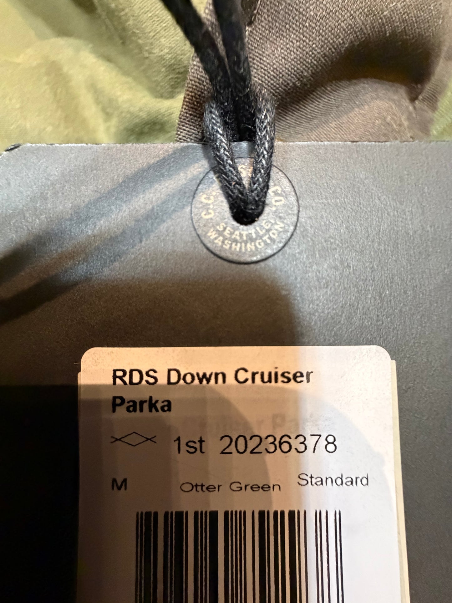 Filson Down Cruiser Parka Otter Green Medium 650 Down Sold Out Mens New with Tags