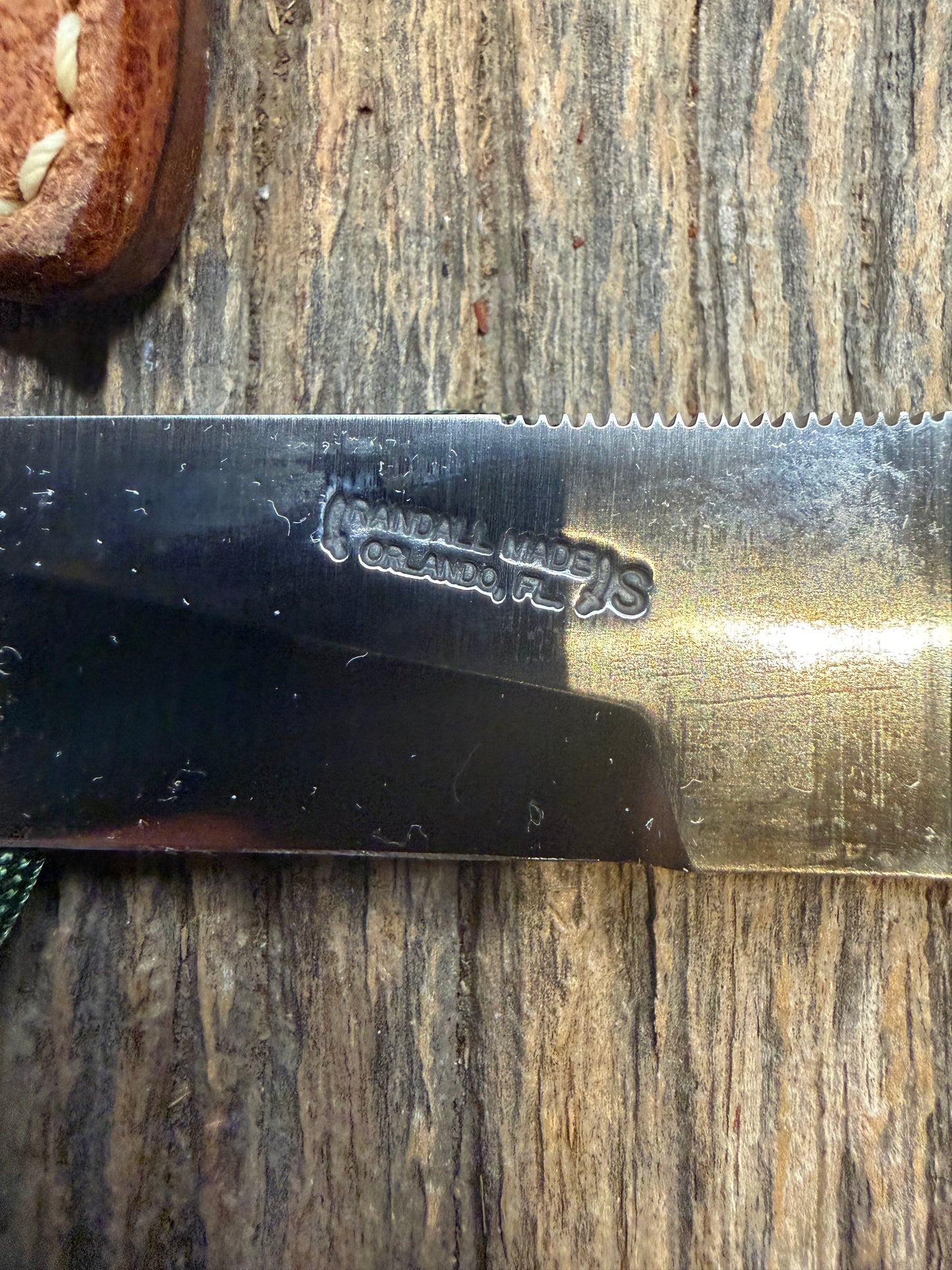 New in Paper Randall Knife Model 10-4 Fisherman Black Micarta Handle Stainless Steel