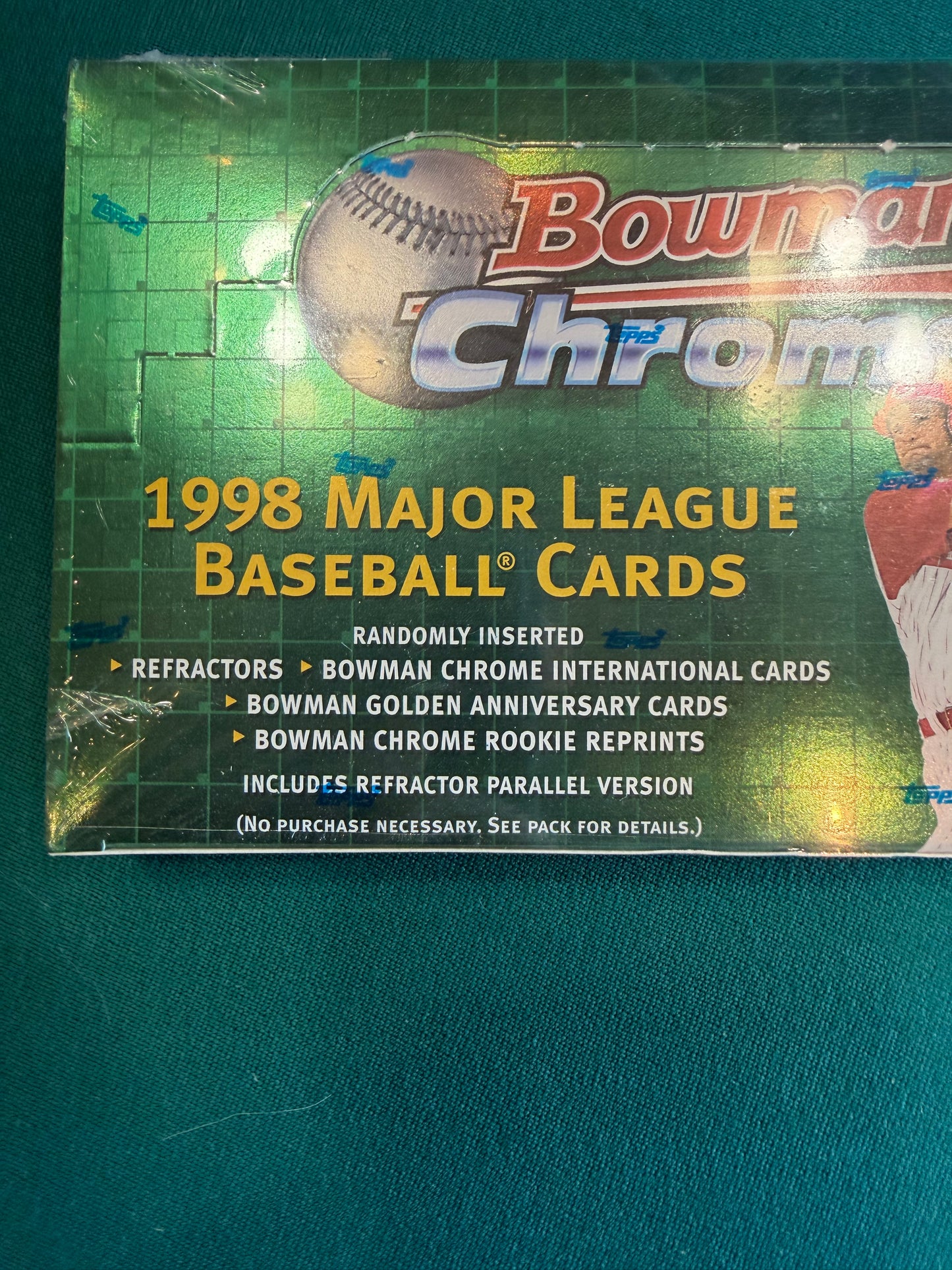 1998 Bowman Chrome Baseball Sealed Hobby Box FACTORY SEALED HOBBY BOX