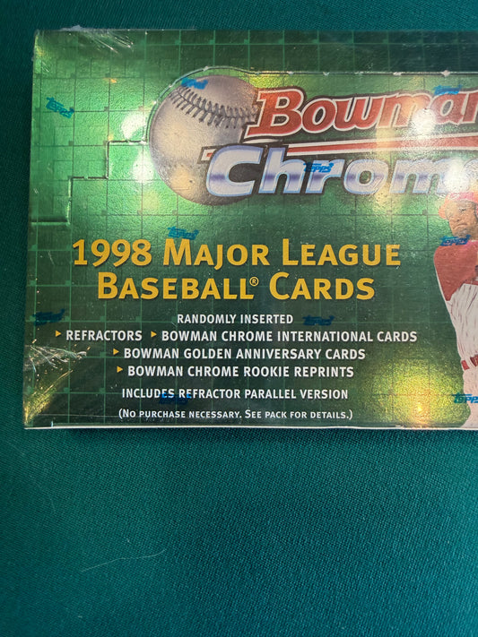 1998 Bowman Chrome Baseball Sealed Hobby Box FACTORY SEALED HOBBY BOX