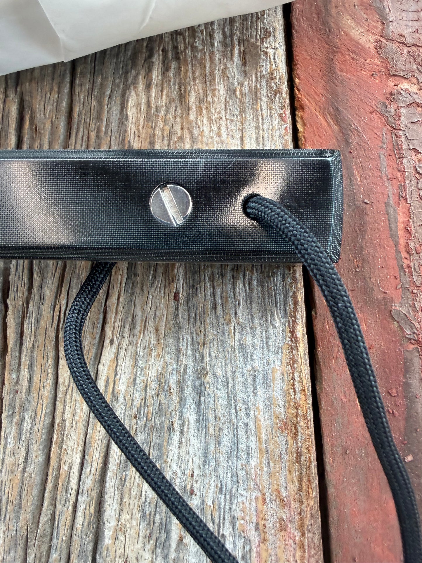 New in Paper Randall Model 17-5.5 Astro knife is a custom, handmade combat knife with a 5.5" stainless steel clip point blade and a brown leather sheath. Full tang design, black handle.