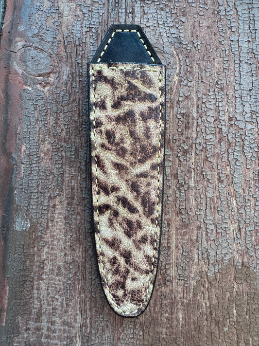 Randall Model “Gambler” 5 Inch Sheath in Exotic Elephant by Treeman. (Sheath only)
