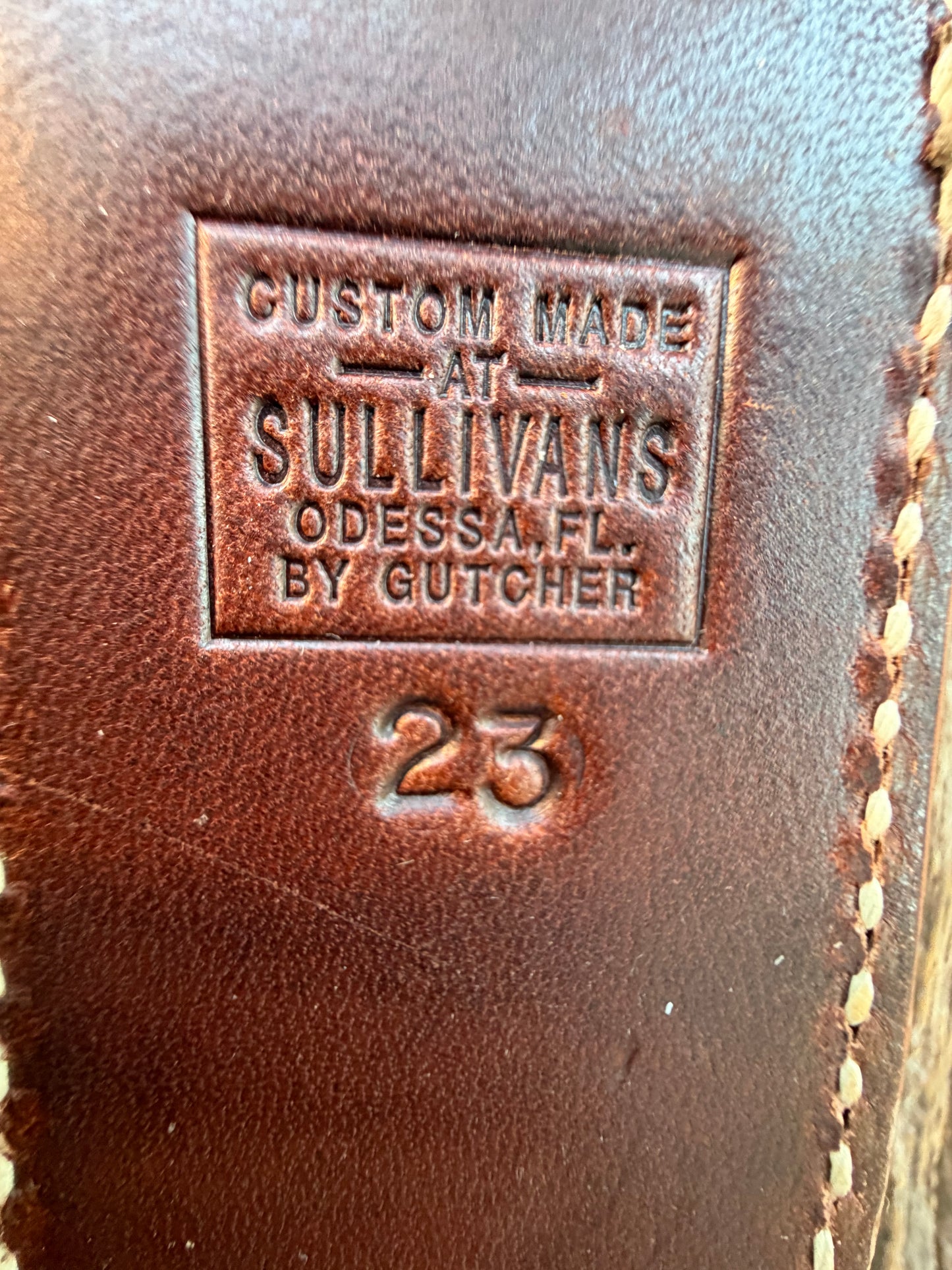 New Randall Sullivans by Gutcher Leather Knife Sheath Model 23.