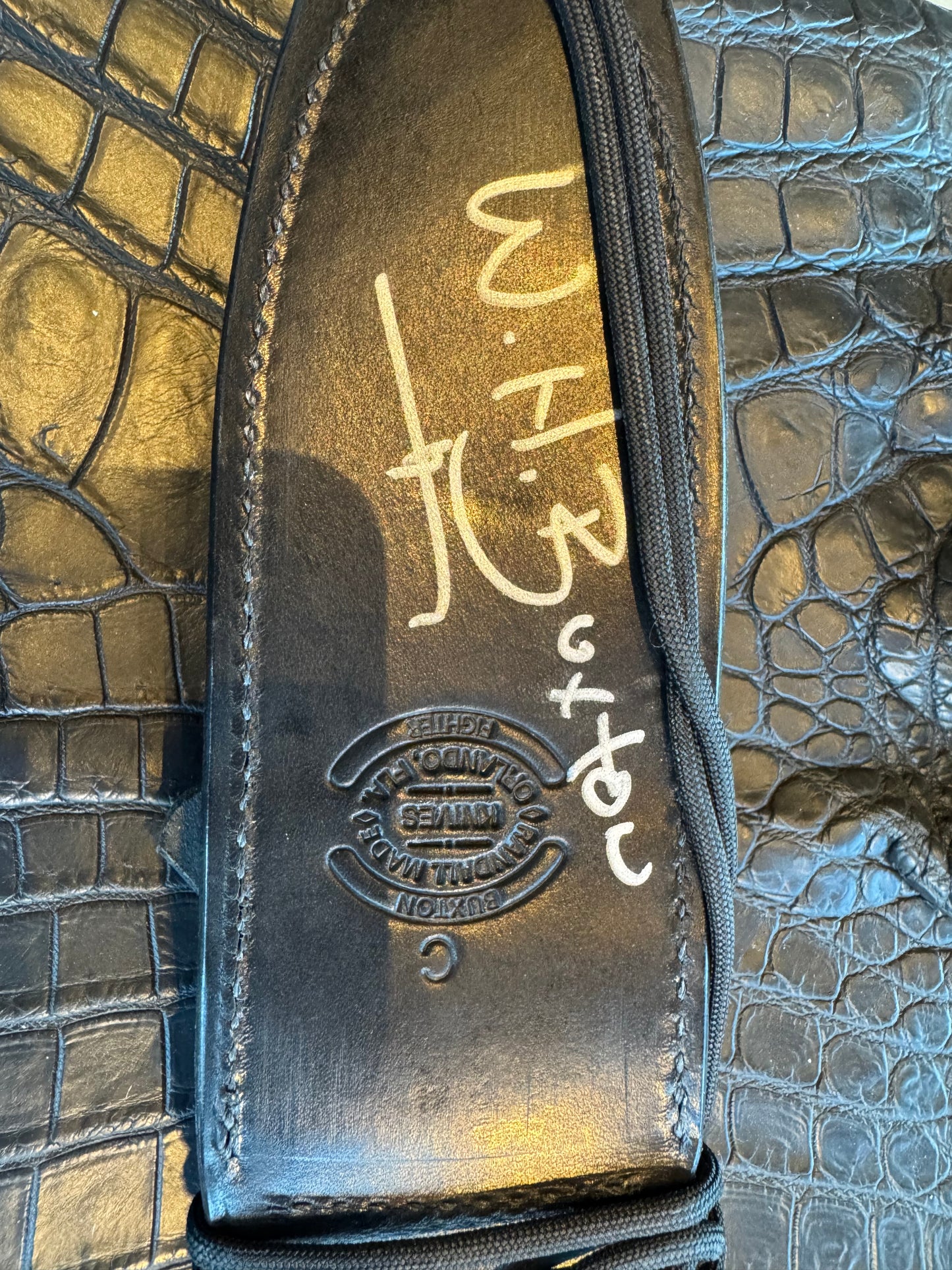 Very nice Randall Knife Buxton Fighter Black Micarta BF # 1097 Stainless Blade plus Elephant Treeman