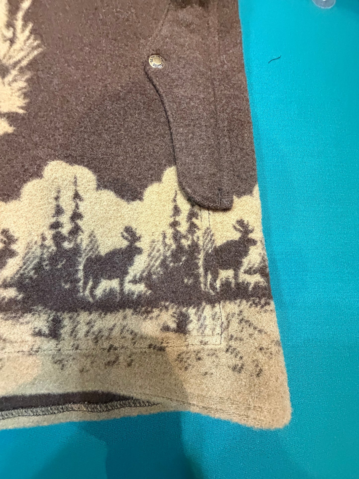 Filson Jacquard Wool Cruiser Brown and Khaki Large #20285029 Made in the USA, Discontinued Factory 1st NWT