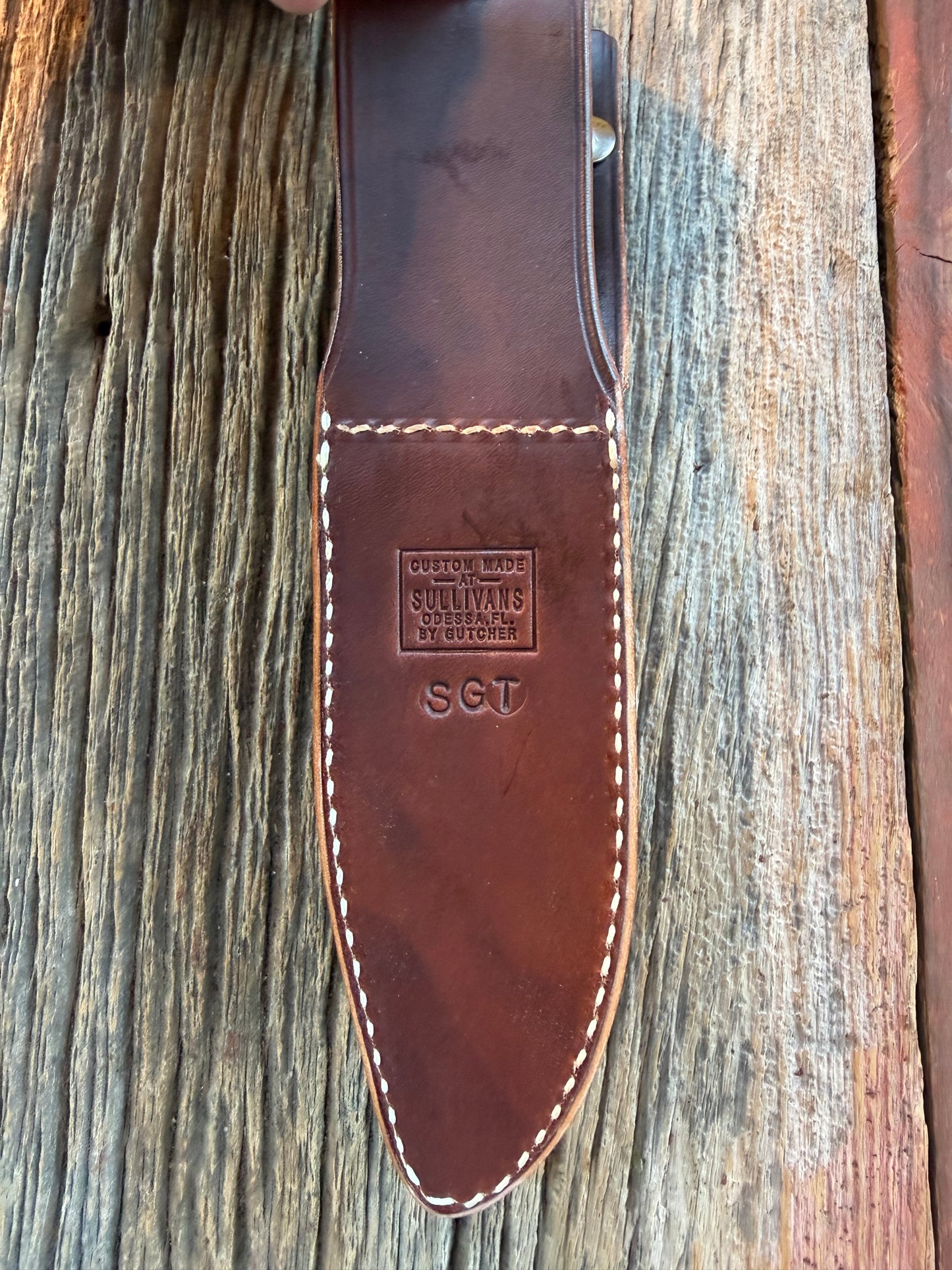 New Randall Sullivans by Gutcher Leather Knife Sheath Model Sergeant.