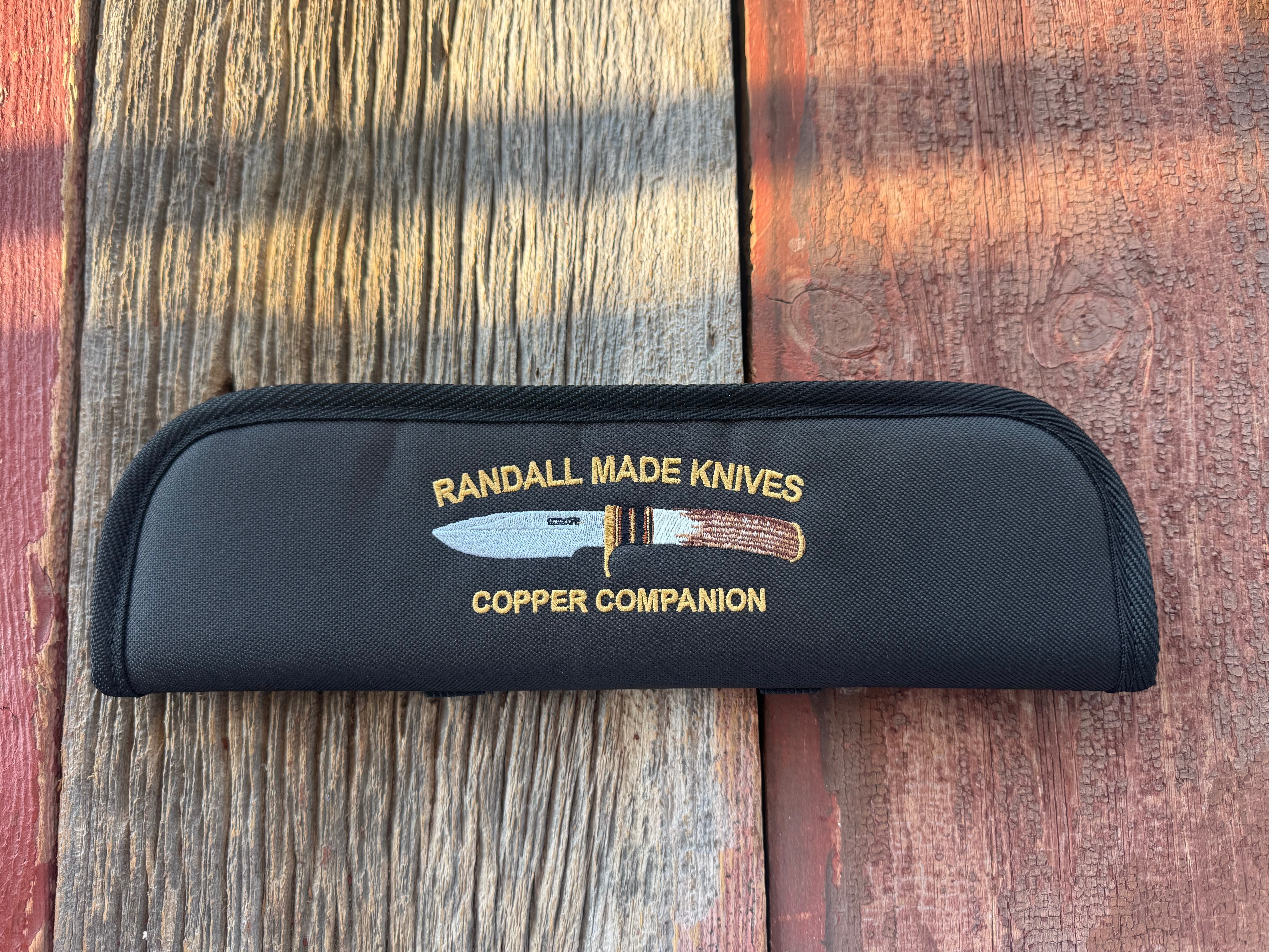 New Robbins Custom Knife case Randall Copper Companion Silk threading ...
