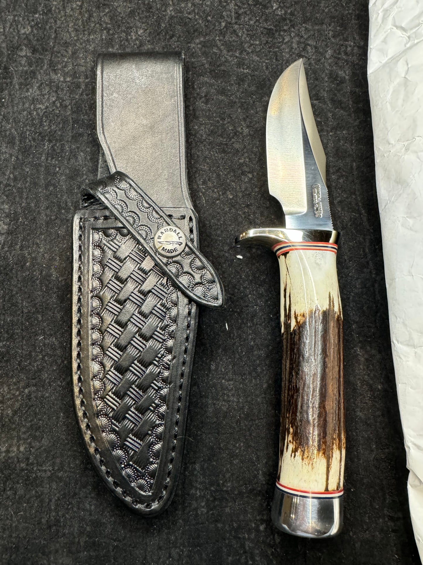 New Randall Knife Stanaback Special Nickel Silver Hilt Stag Stainless Steel