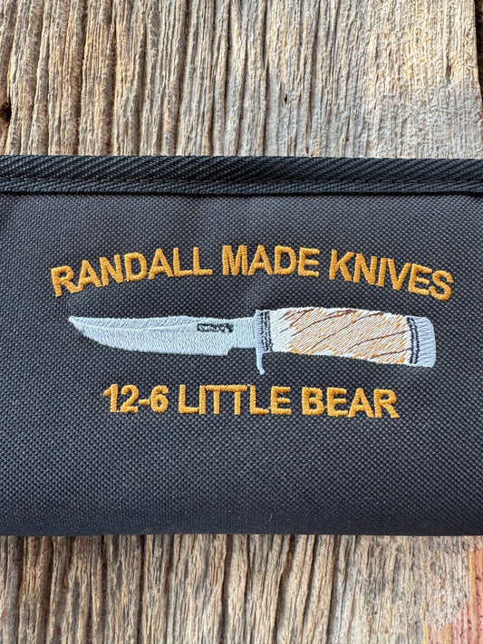 New Robbins Custom Knife case Randall Model 12-6 Little Bear Silk threading 14 inch velvet interior usable case