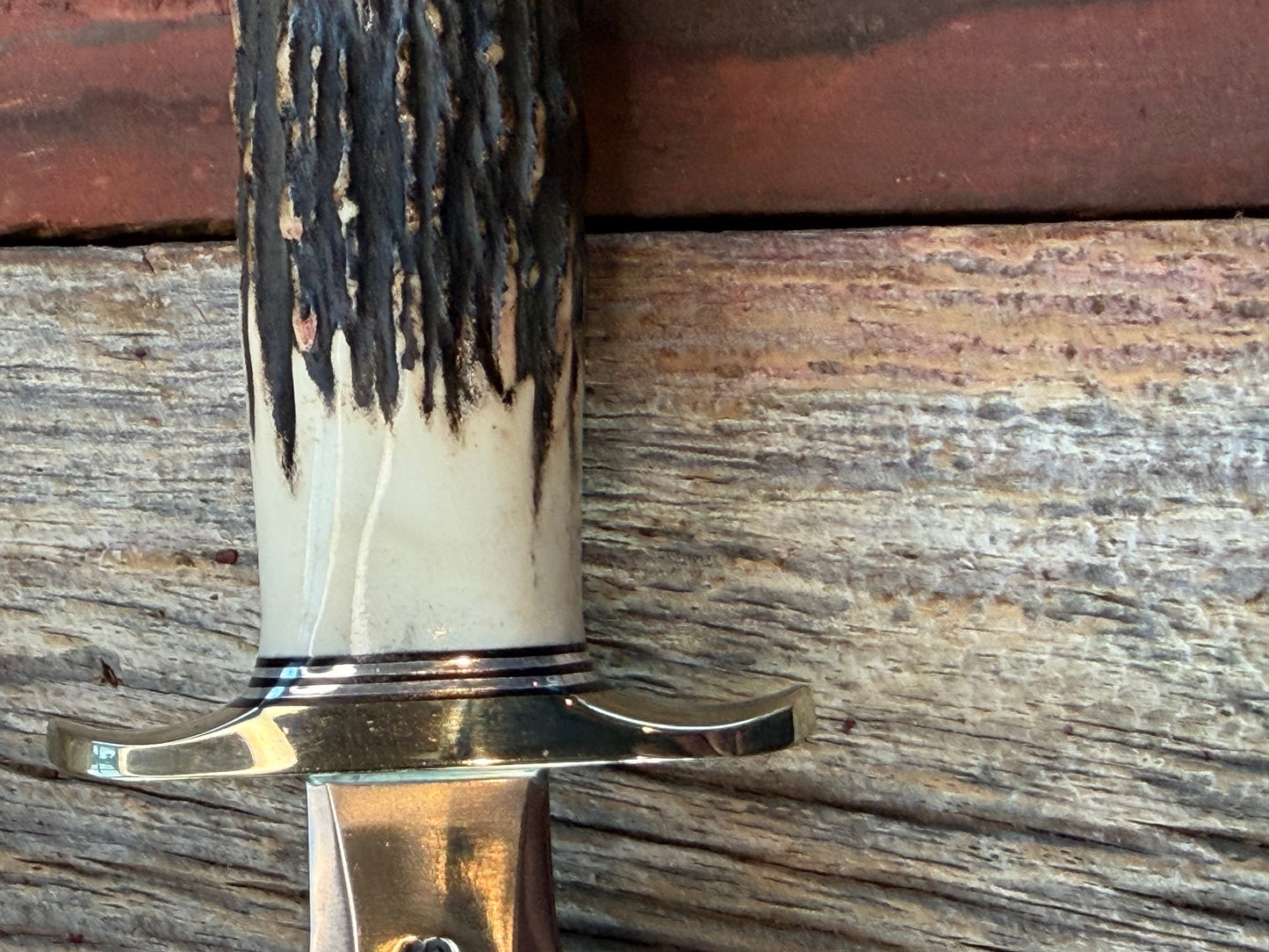 Randall Knife Model 2-7 Popcorn Stag, Stainless Blade, NSH, Lanyard