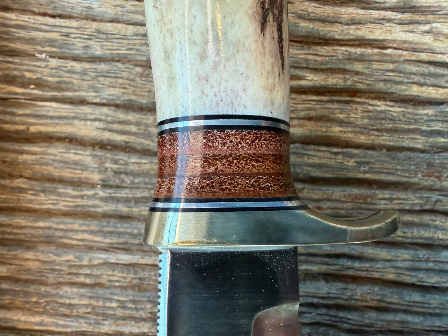 New in paper Randall Knife Model 25-6 Trapper in Stag Leather Handle Stainless Blade, NSH