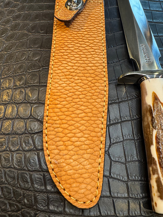 Randall Model 1-8 Sheath Straight Hilt in Exotic Beaver Tail by Treeman. (Sheath only)