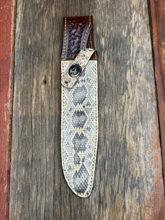 Randall Model 1-8 Sheath in Exotic Rattlesnake from Treeman.