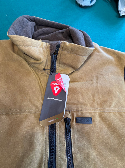 NWT Filson TIN CLOTH PRIMALOFT VEST in DARK TAN Extra Large NWT