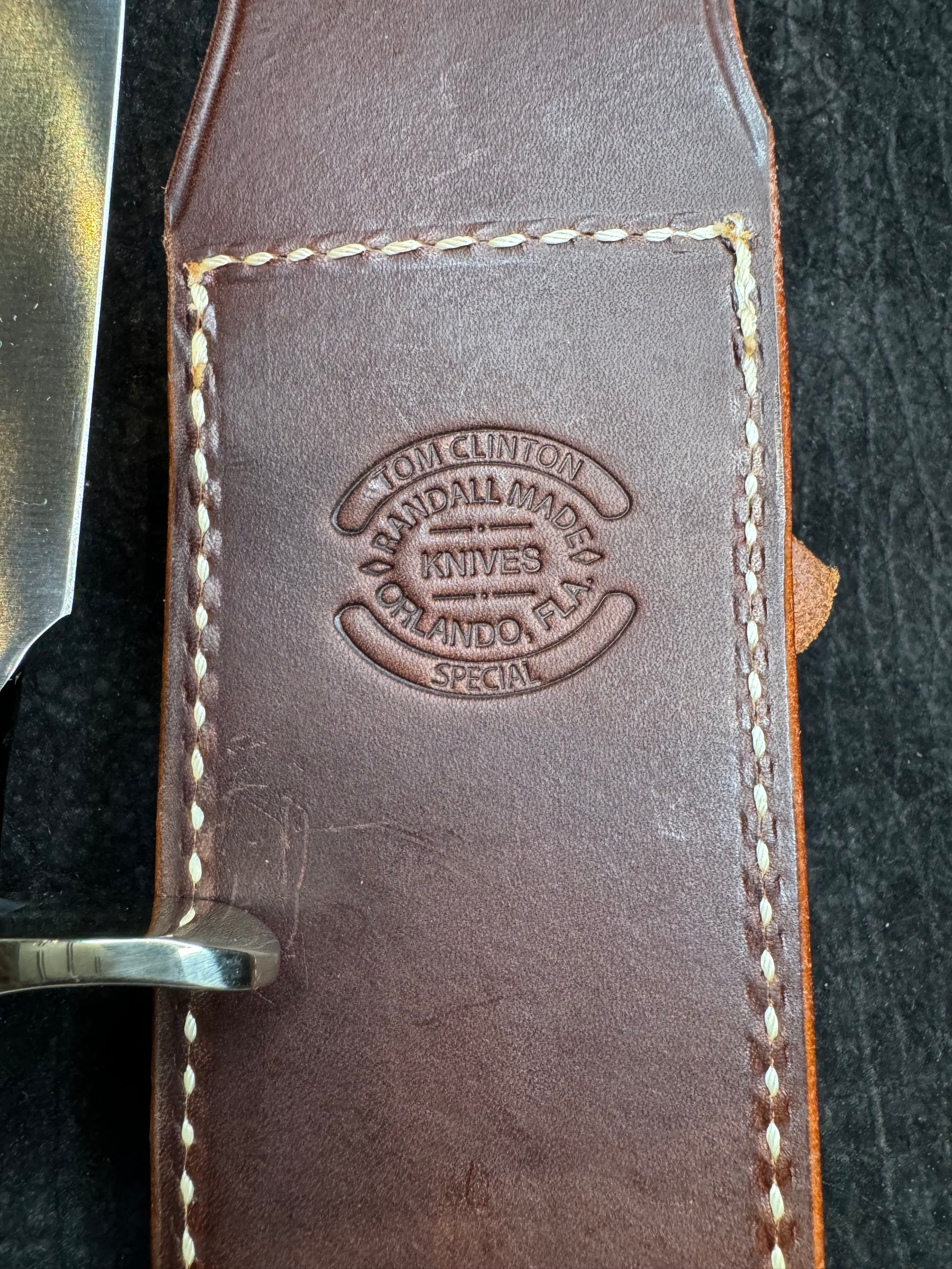 New Randall Knife Clinton Special TC Nickel Silver Hilt Rosewood Stainless Blade