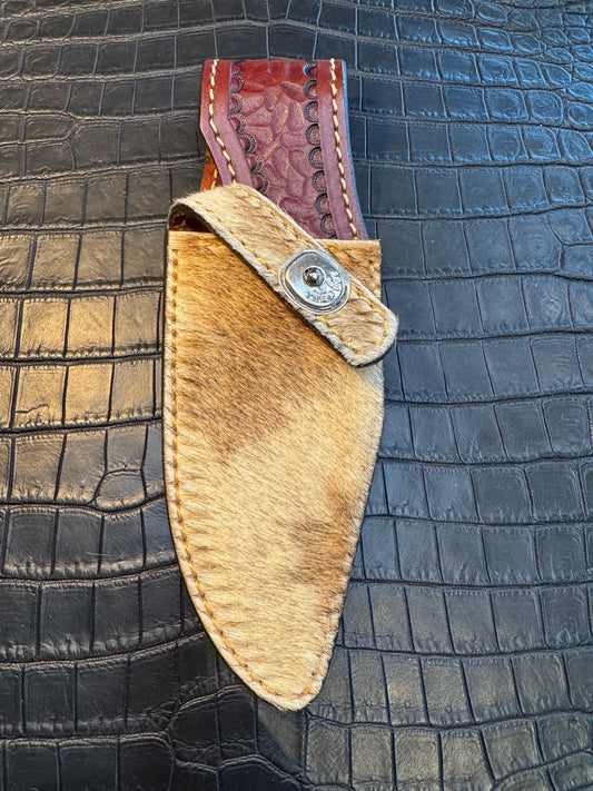 Randall Model 19-5 Exotic Giraffe Skin Sheath from Treeman.
