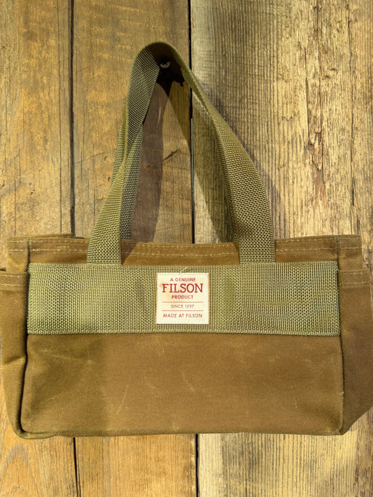 Filson Shot Shell Bag Dark Tan Waxed Made in USA Rare item