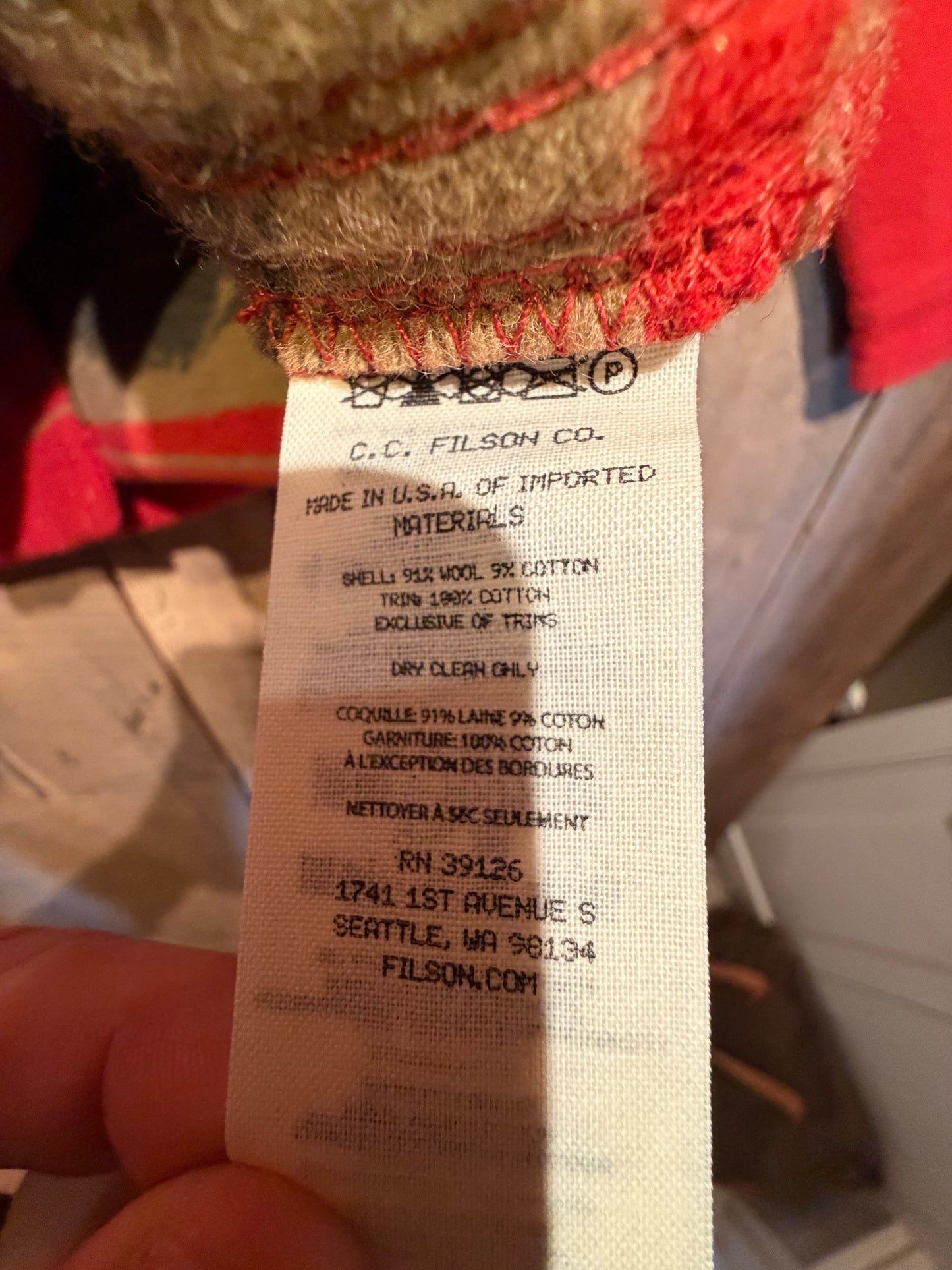 NWT Filson Jacquard Wool Jac Shirt Moose Men's XL NWT MSRP $595